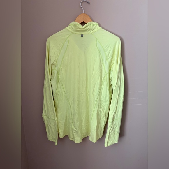 Nike Dri-FIT Women’s Pale Yellow Pullover Half Zip Size XL - Picture 3 of 3